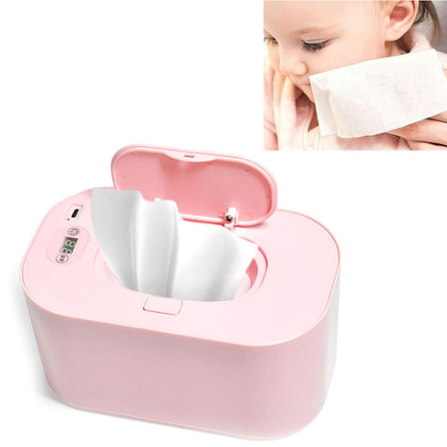 flexman 7.87x4.72x3.86in 21cmx13cmx12cm) Baby Wipe Warmer, PC Material Top Heating Lock Moisture Wet Wipes Dispenser