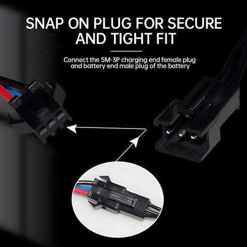2PCS 7.4V 800mh USB Charging Cable with SM-3P Plug for RC Excavator, Truck, Tank, Huina 1575 RC Engineering Vehicle