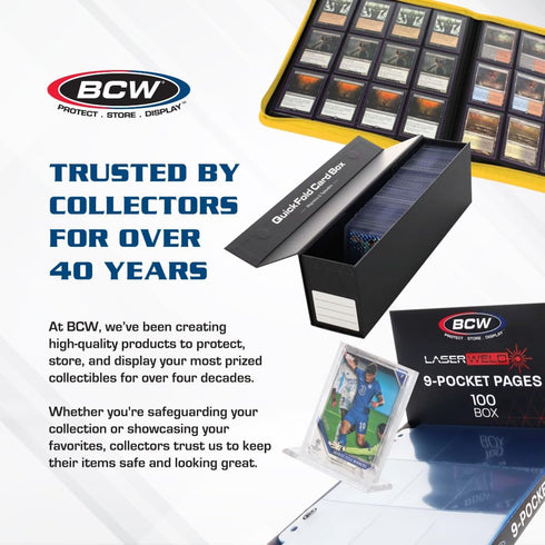 BCW Graded Card Storage Box - 1 Pack Sports & Trading Card Holder