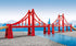 Sets 5-Piece Set 2 3 3 BRIO World Double Suspension Bridge - FSC-Certified Longest Wooden Train Track Bridge