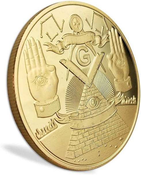 Masonic Coin Master Mason Freemason Lodge Family Map Working Tools