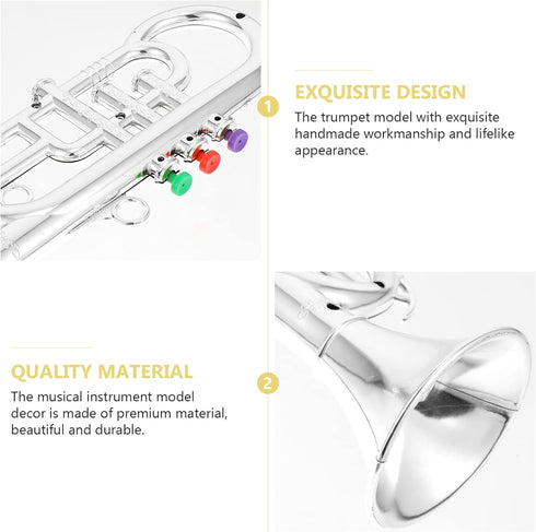 Toy Trumpet for Kids, Wind and Brass Musical Instruments for Kids, Musical Play Toy Trumpet, for Teaching Songs