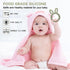 MISSLILI Silicone Babies Teethers - Baby Teething Toys for Soothe Sore Gums, BPA Free, Rabbit Ear Design (Army Green)