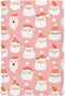 Mazeann Santa Pink Christmas Crib Sheets Soft Breathable Fitted Baby Crib Sheets Mattress