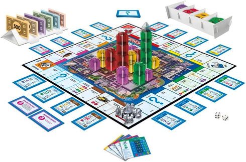 Monopoly Builder Board Game, Strategy Game for Family Fun, Games for Children