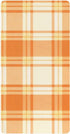 JUNZAN 52x28 Orange Scottish Plaid Baby Crib Sheets Cotton Fitted Crib Sheets for Boys Girls Standard Toldder Bed