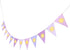 WAWOO Purple Sun Highchair Banner - Birthday Party Decor