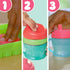 Baby Alive Fruity Sips Doll, 12-inch Apple Baby Doll Set for 3 Year Old Girls, Drinks & Wets