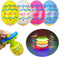 4 Pack Easter Eggs Light Up Spinning Tops with Flashing LED Lights for Kids Easter Basket Stuffers