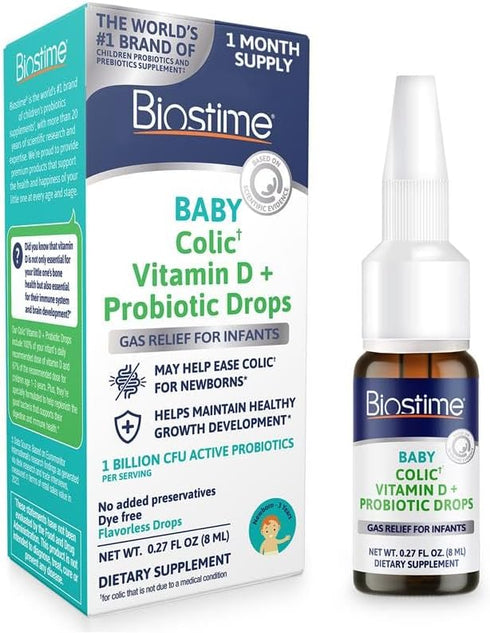 Biostime Baby Vitamin D & Colic Probiotic Drops for Newborns to 3