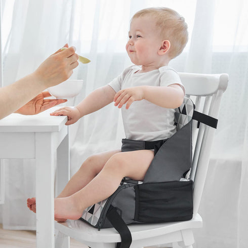 PandaEar Travel Booster Seat| Portable High Chair for Dining Table| Compact Lightweight Travel Seat with Adjustable