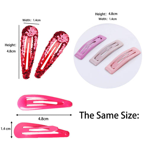 CÉLLOT 88 Pieces 2 Inch Snap Hair Clips - No Slip Metal Barrettes for Girls, Toddlers, Kids, Women