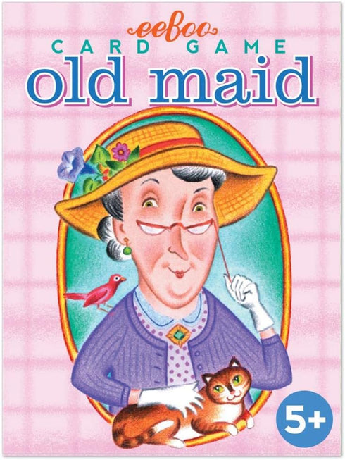 eeBoo: Old Maid Playing Card Game, Durable Cards, Educational Fun for Ages 5+, Instructions Included