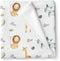 Stork Wares Safari Animals Personalized Unisex Baby Swaddle Blanket White BB348 30*40 inch
