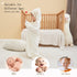 6-Pack Set 5 37.5 37.5 Inch Organic Cotton Baby Bath - Embroidered Hooded Towel & Soft Washcloths, Ultra Soft Newborn