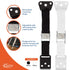 Safety Innovations Heavy Duty TV and Furniture Straps, 2Pk, Black, Baby Proofing Anti Tip Straps