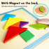 BEESTECH Wooden Tangram Puzzle Book, Travel Games for Kids, Educational Learning Puzzles Toys for Boys and Girls 3-8
