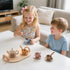 Set 1-3 Set 3 4 5 (15 Tea Party for Little Girls Kids Tea with Silicone Teapot Cups Coasters Carrying Scoop Wooden