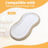 6 Pcs Changing Pad Liner, Compatible with Keekaroo Peanut Changer, Quilted Thicker Non-Slip Reusable Machine Washable