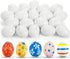 24 ZEAYEA Pieces Wooden Fake Eggs, White Faux Eggs for DIY Easter Eggs, Crafts and Easter Decorations, Fake Egg
