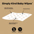 DYPER Baby Wipes, 99% Water, 100% Plant-Based, Hypoallergenic for Sensitive Skin, Fragrance Free, 12 Pack