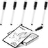 Teling 50 Pcs Reusable Dry Erase Cards - Blank Playing Cards with 5 Black Marker Pens for DIY Games, School & Office