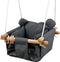 Baby Canvas Hanging Swing Seat - Toddler Secure Indoor & Outdoor Hammock Toy in Grey