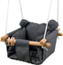 Baby Canvas Hanging Swing Seat - Toddler Secure Indoor & Outdoor Hammock Toy in Grey