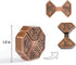 Brain Teaser Puzzles, 3 Pieces Metal Cast Puzzle Games, 3D Highly Difficult Adult Puzzles, IQ Educational Box