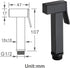 VNFOCRQJH Set Handheld Bidet Sprayer for Toilet, Black Portable Cloth Diaper Sprayer Brass Bathroom Bidet Sprayer Kit