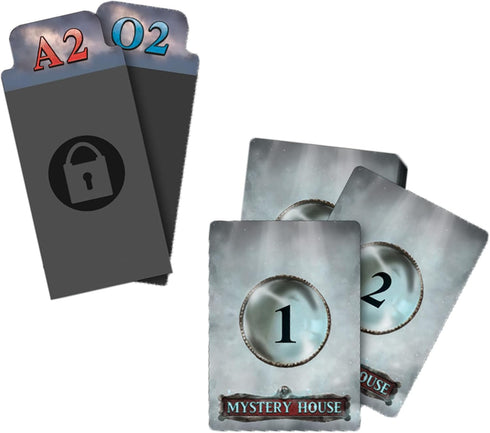 Mystery House Base Game, Escape Room Game for Teens & Adults, Cooperative Adventure Board Game for 1-5 Players