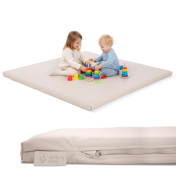 Motherly Haven Thick Baby Play Mat 50x50x1 Rollable Foam Floor Mat for