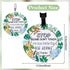 2 Pack No Touching Baby Car Seat Sign, Please Don't Touch Baby Safety Sign with Hanging Straps and Clip, Green Leaves