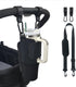 Stroller Cup Holder Compatible with Stanley, Adjustable Strap and Pouch, Accessories for 30/40oz Stanley Cup