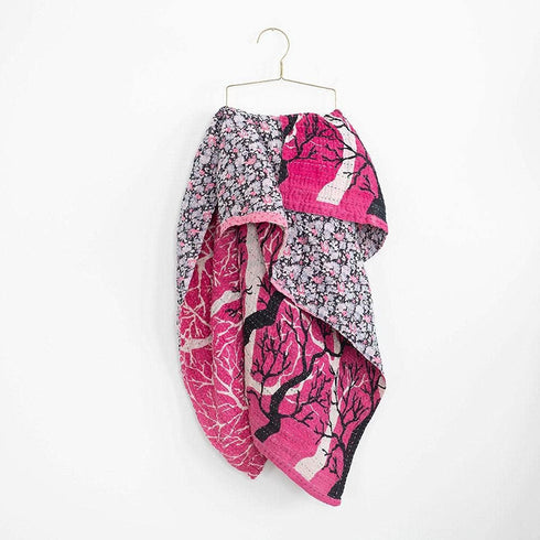 Kantha Baby Blanket, Multi Color, Baby Size 50X60 (127X152 CM), RCKQB0103