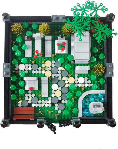 Halloween Mini Bricks Toys Set, Haunted Cemetery Building Blocks Architecture Kit, DIY Compatible with Major Brands (#1)