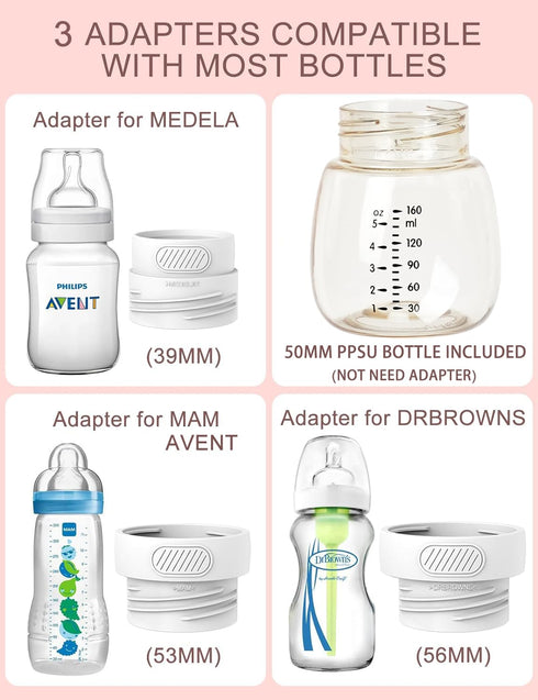 Portable Bottle Warmer for Travel, Comes with A Feeding Bottle,Warmer with Fast Heating, Safety Material Baby Bottle