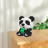 Larcele Micro Building Blocks Animal Set, DIY Mini 3D Toy Bricks, 330 Dots KLJM-10 (Panda Eat Bamboo)