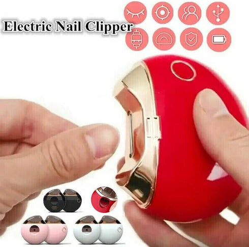Generic Trimmer Electric Nail Clippers, Automatic Cutter Manicure Tool,for Baby, Kids, Seniors, and Caregivers (Pink)