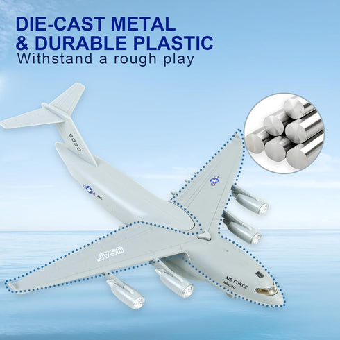CORPER TOYS Diecast Plane Metal Pull-Back Aircraft Toys, Air Plane Model for Kids Birthday