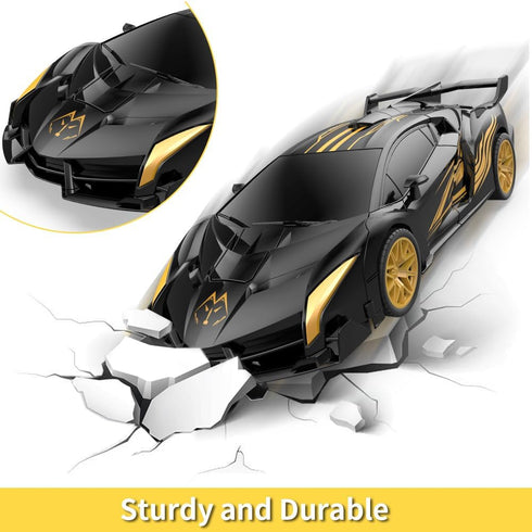 Beamryx 360 RC Toy Stunt Transforming RC Car - Rotation Remote Controlled Car and Robot Toys for Boys Kids