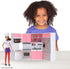Doll Kitchen Playset for Kids - My Modern Mini Kitchen House Furniture Toy Accessories Set with Realistic Lights &