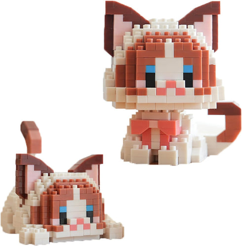 Myweyde Cow Cat Building Blocks - Mini Orange, Ragdoll, Tricolor, White, and Lucky