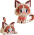 Myweyde Cow Cat Building Blocks - Mini Orange, Ragdoll, Tricolor, White, and Lucky