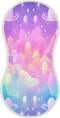 Bulletgxll Rainbow Galaxy Space Unisex Baby Burp Cloths Set of 4, Soft Absorbent