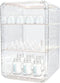 Engorgio Baby Bottle Organizer,3/4 Tier Bottles Storage Organizers,Clear Station Organizer ContainerClear Baby Bottle