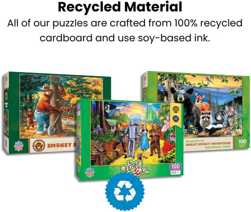 MasterPieces 100 Piece Jigsaw Puzzle for Kids 6+, Wildlife of Rocky Mountains National Park, Educational Game