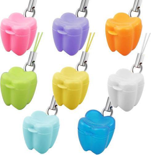 Ioffersuper 50-Piece Tooth Saver Necklaces, Tooth Necklace Little Box for Lost Teeth, Milk