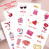 Valentine's Day Bingo Game Card for Kids/Adults - 32 Players, Perfect for Family/School Classroom