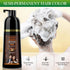Instant Black Hair Dye Shampoo for Gray Hair Coverage | Hair Color Shampoo for Men/Women | 3 in 1-100% Grey Cover,